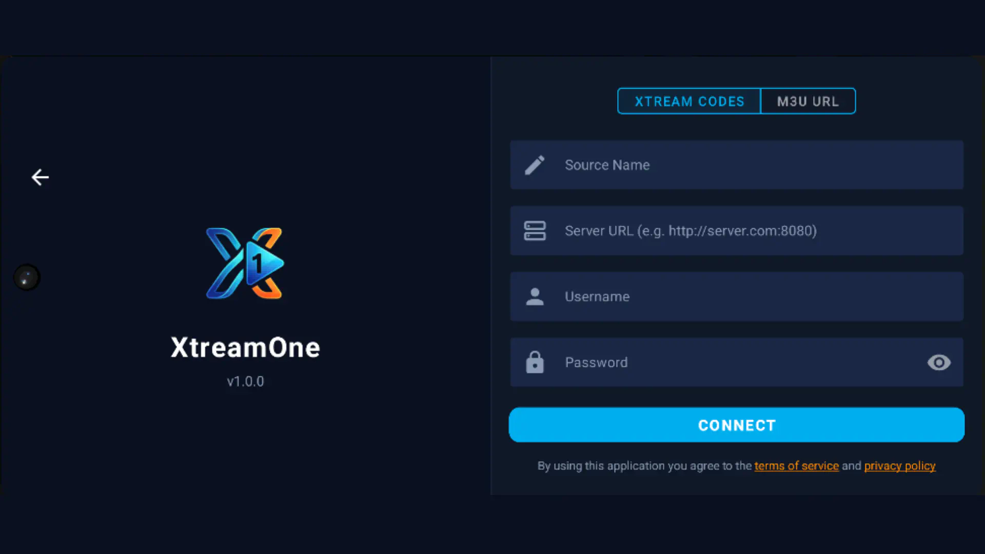 XtreamOne — Add Playlist